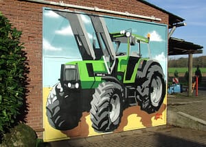 Traktor-Graffiti